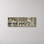  padvinder Camping Photo van 1920's Canvas Afdruk (Voorkant)