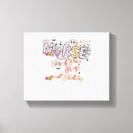 Paediatric Nurse Fun Halloween Ontwerp Essentieel  Canvas Afdruk (Voorkant)