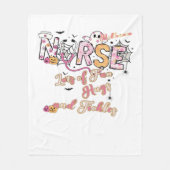 Paediatric Nurse Fun Halloween Ontwerp Essentieel  Fleece Deken (Voorkant)