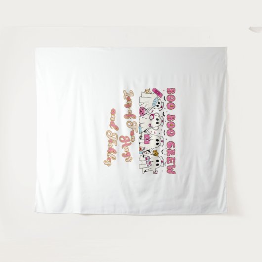 Paediatric Nurse Fun Halloween Ontwerp Essentieel  Wandkleed (Voorkant (horizontaal))