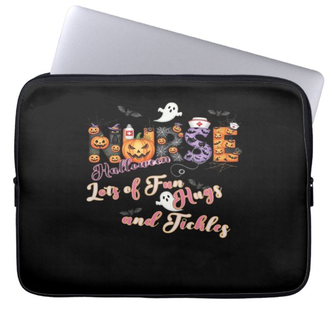 Paediatrics Nurse Fun Halloween Design Essential Laptop Sleeve (Voorkant)