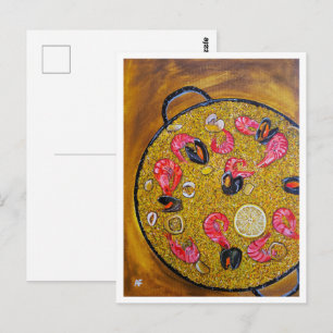 Paella De Marisco Schilderij van Alfred Fox Briefkaart
