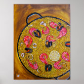 Paella De Marisco Schilderij van Alfred Fox Poster (Voorkant)