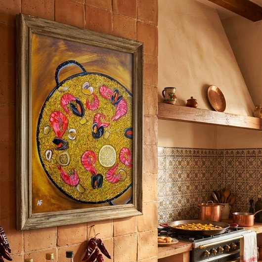 Paella De Marisco Schilderij van Alfred Fox Poster
