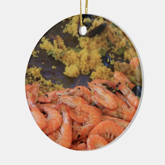 Paella kerstversiering keramisch ornament (Links)