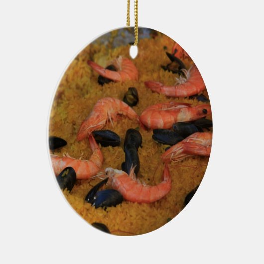 Paella kerstversiering keramisch ornament (Rechts)