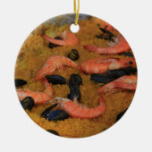 Paella kerstversiering keramisch ornament (Voorkant)