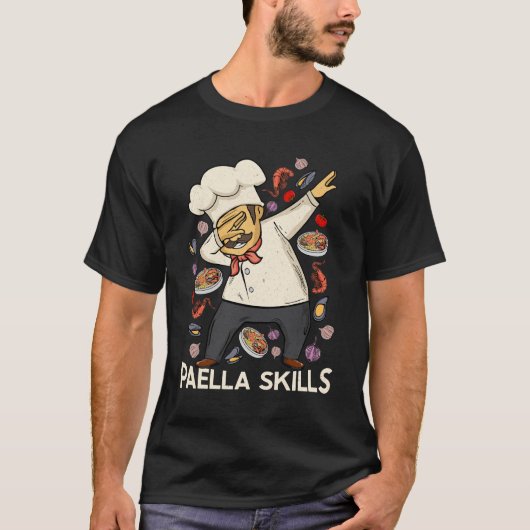 Paella Lover Mannen Spaanse chef-kok Spaans eten P T-shirt (Voorkant)