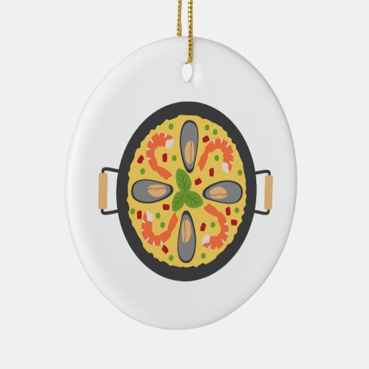 Paella Meal Keramisch Ornament (Rechts)