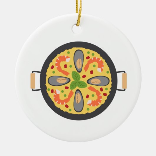 Paella Meal Keramisch Ornament (Voorkant)