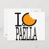 paella-passie briefkaart (Voorkant / Achterkant)