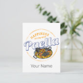 Paella Snack  Spanje Paella Pan Souvenir Feestdagenkaart (Staand voorkant)