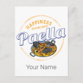 Paella Snack  Spanje Paella Pan Souvenir Feestdagenkaart (Voorkant)
