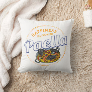 Paella Snack Spanje Paella Pan Souvenir Kussen