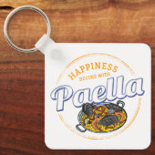 Paella Snack  Spanje Paella Pan Souvenir Sleutelhanger (Voorkant)