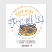 Paella Snack  Spanje Paella Pan Souvenir Sticker (Vel)