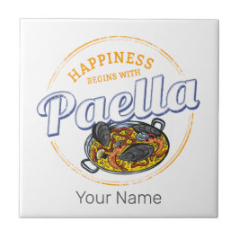 Paella Snack Spanje Paella Pan Souvenir Tegeltje