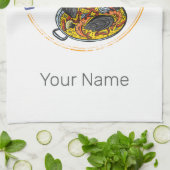 Paella Snack  Spanje Paella Pan Souvenir Theedoek (Gevouwen)