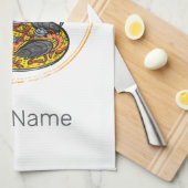 Paella Snack  Spanje Paella Pan Souvenir Theedoek (Quarter Fold)