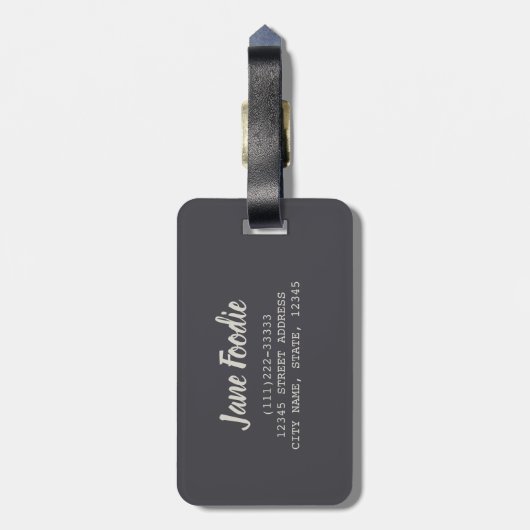 Paella wordt gekookt op een grillcadeau voor chef- bagagelabel (Achterkant verticaal)