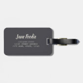 Paella wordt gekookt op een grillcadeau voor chef- bagagelabel (Achterkant horizontaal)