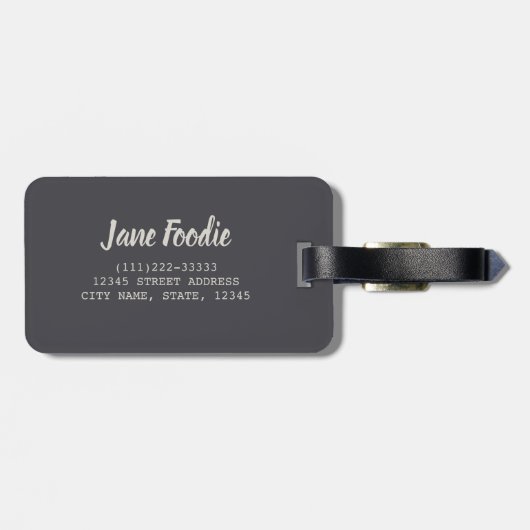 Paella wordt gekookt op een grillcadeau voor chef- bagagelabel (Achterkant horizontaal)