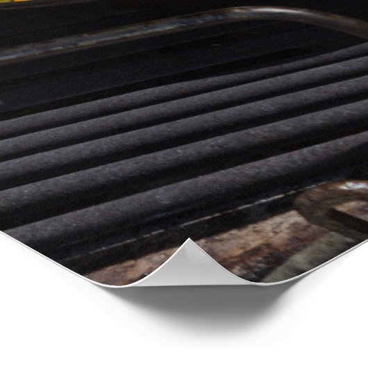 Paella wordt gekookt op een grillcadeau voor chef- poster (Hoek)