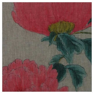 Paeonia Rosa Stof