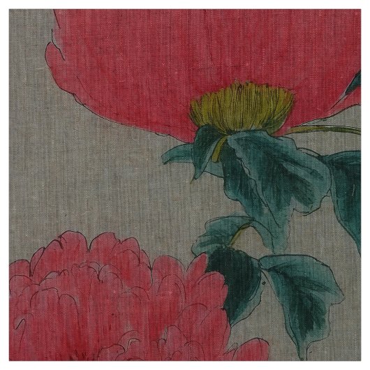 Paeonia Rosa Stof (Swatch)