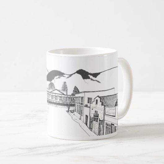 Paeroa New Zealand souvenir mok (Voorkant rechts)