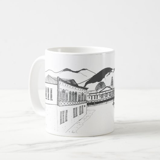 Paeroa New Zealand souvenir mok (Voorkant links)