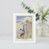 Paestum, 1924 (pochoir print) briefkaart (Staand voorkant)