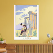 Paestum, 1924 (pochoir print) canvas afdruk (Insitu (Woonkamer))