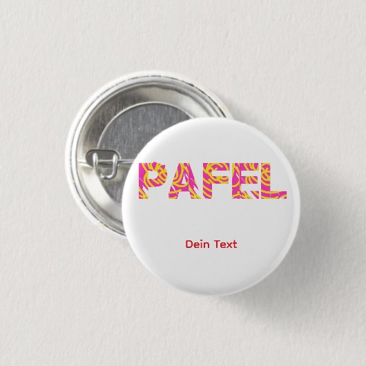 Pafel ronde button 3,2 cm (Voorkant /achterkant)