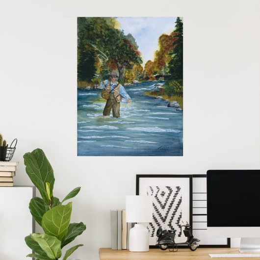 PaFlyFishing Poster (Thuiskantoor)