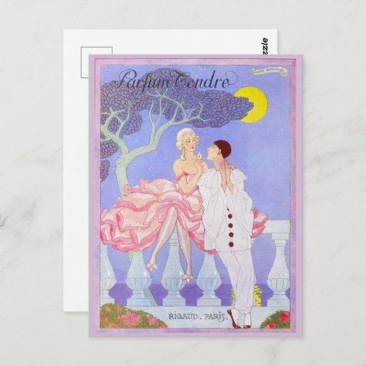 Pafum Tendre van George Barbier Briefkaart (Voorkant / Achterkant)