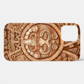 Pagaanversiering van de textuur van de stam Maya Case-Mate iPhone Case (Achterkant (horizontaal))