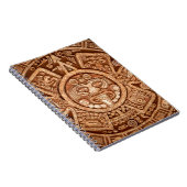 Pagaanversiering van de textuur van de stam Maya Notitieboek (Rechterzijde)