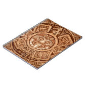 Pagaanversiering van de textuur van de stam Maya Notitieboek (Linkerzijde)
