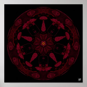 Pagaanwiel v1 - pareidoliepatronen poster