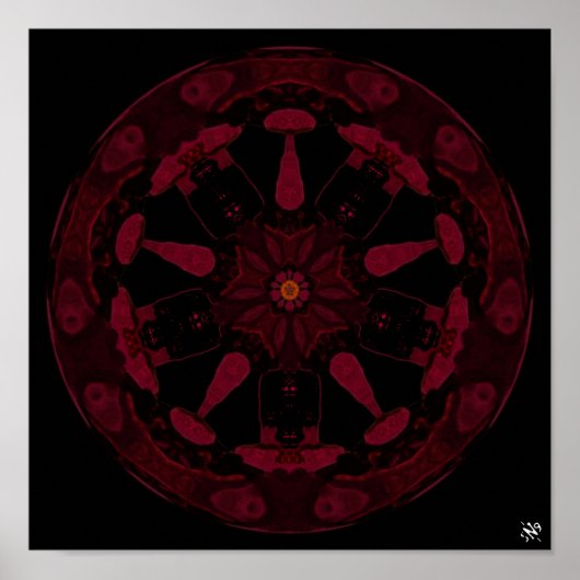 Pagaanwiel v1 - pareidoliepatronen poster (Voorkant)