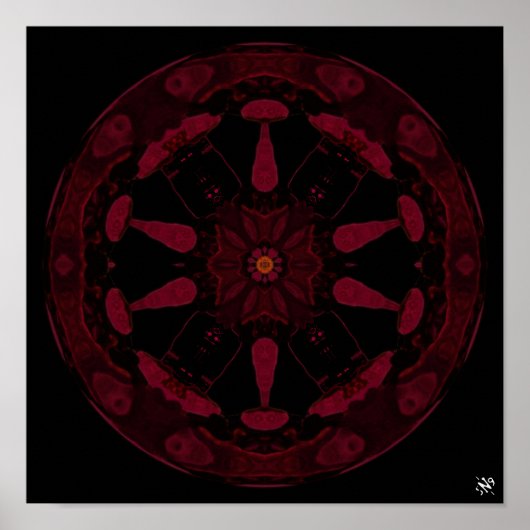 Pagaanwiel v2 - poster voor pareidoliepatronen (Voorkant)