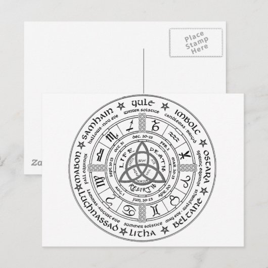 Pagaanwiel van het Jaar Briefkaart (Voorkant / Achterkant)