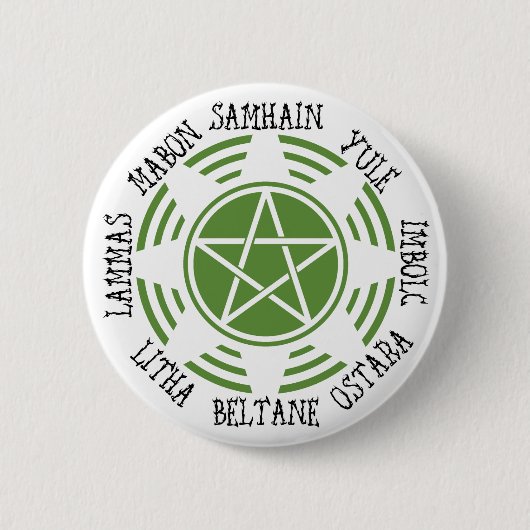 Pagaanwiel van het Jaar Ronde Button 5,7 Cm (Voorkant)