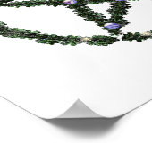 Pagan Blessed Holiday Yule Wreath Pentacle Poster (Hoek)