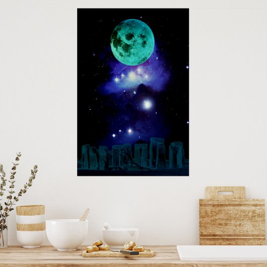 Pagan Blue Moon Poster (Keuken)