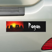 Pagan Bumpersticker (Op auto)