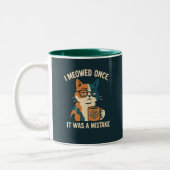 pagan cat coffee cup tweekleurige koffiemok (Links)