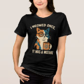 pagan cat Tri-Blend Shirt (Voorkant)