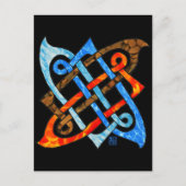 Pagan Celtic Knot Earth Air Fire Water Elements Briefkaart (Voorkant)